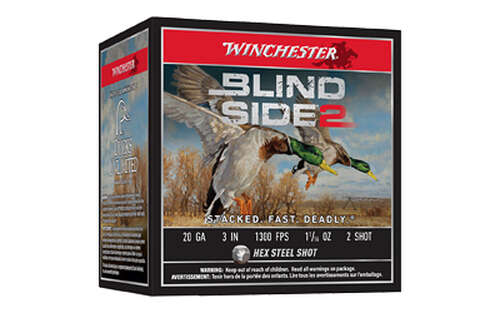 Ammunition Winchester Ammunition Blind Side 2 20Gauge3" WIN BLIND SIDE 2 20GA 3" #2 25/250